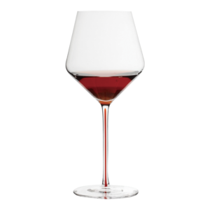 Wine Glass -Red Ribbon Stem
