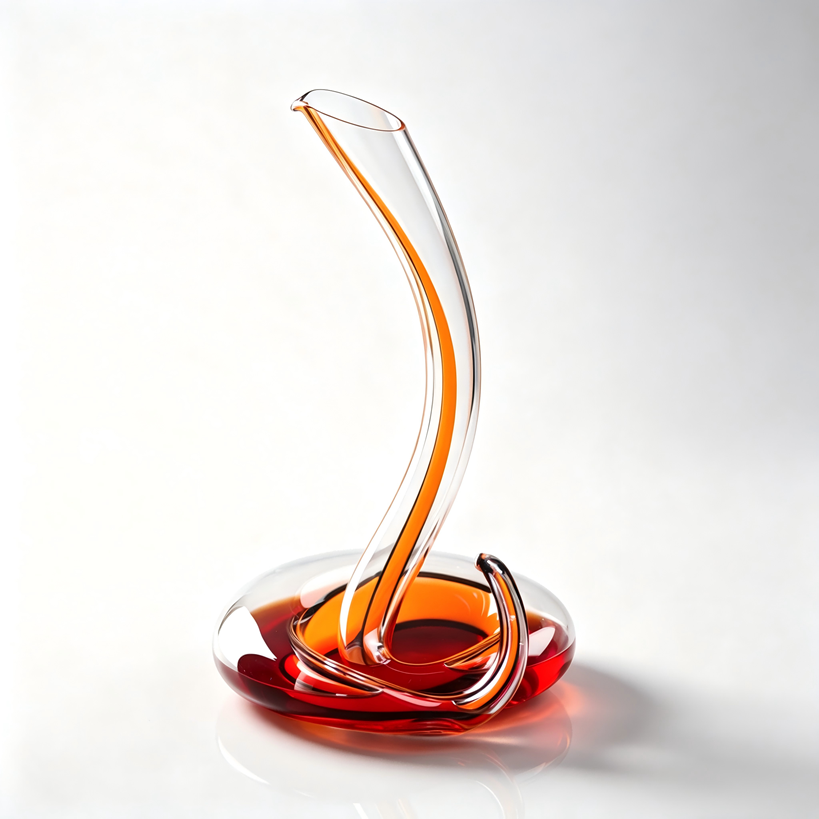 Premium Hand‑Blown Crystal Wine Decanter, Art‑Shaped Aerator for Home Bar & Hotel - Image 2