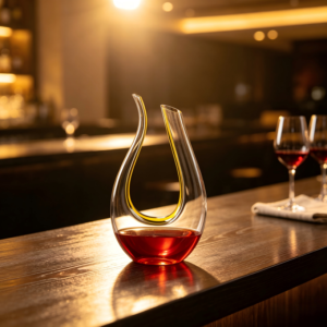 Premium Hand‑Blown Crystal Wine Decanter, Art‑Shaped Aerator for Home Bar & Hotel
