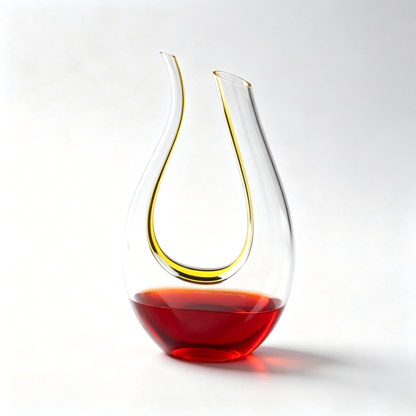 Premium Hand‑Blown Crystal Wine Decanter, Art‑Shaped Aerator for Home Bar & Hotel - Image 2