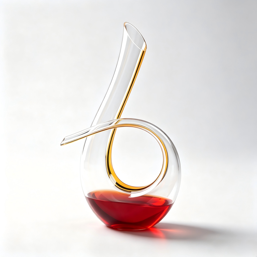 Premium Hand‑Blown Crystal Wine Decanter, Art‑Shaped Aerator for Home Bar & Hotel - Image 2